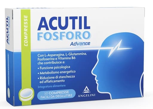 Acutil Fosforo Advance L-glutammina 25 mg + Vitamina B6 – 50 compresse