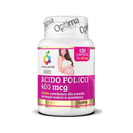 Acido Folico 400 mcg Optim – 120 compresse | Optima Naturals